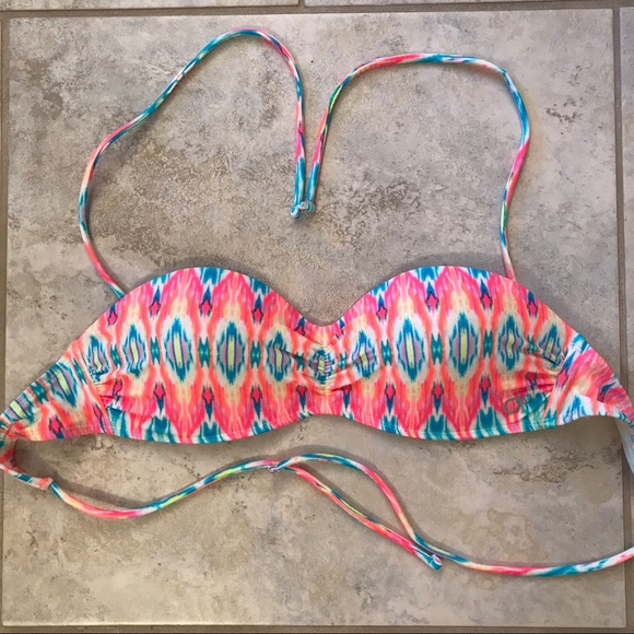 Ocean Pacific Push Up Bikini Swim Top Size Medium Aztec Print - Picture 8 of 16